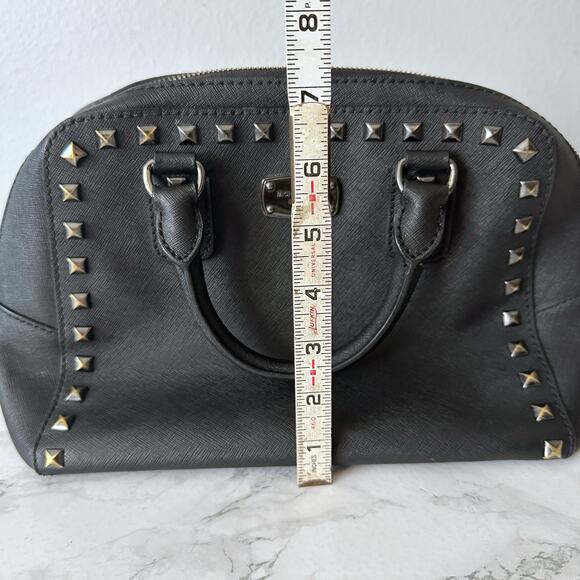 MICHAEL Michael Kors Black Studded Handbag - Picture 13 of 16